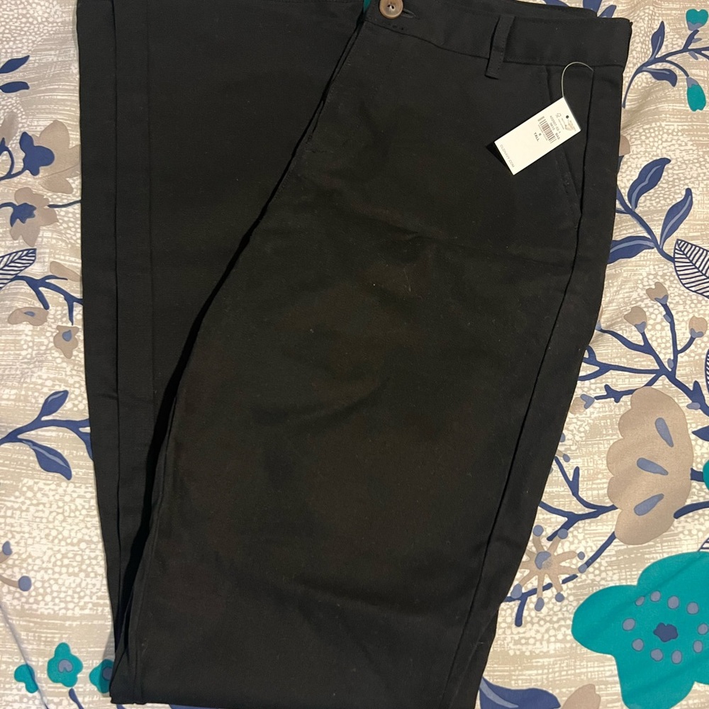 NWT! Old Navy Women’s Black High Waisted Flare Adjustable Waist Pants size 6Tall